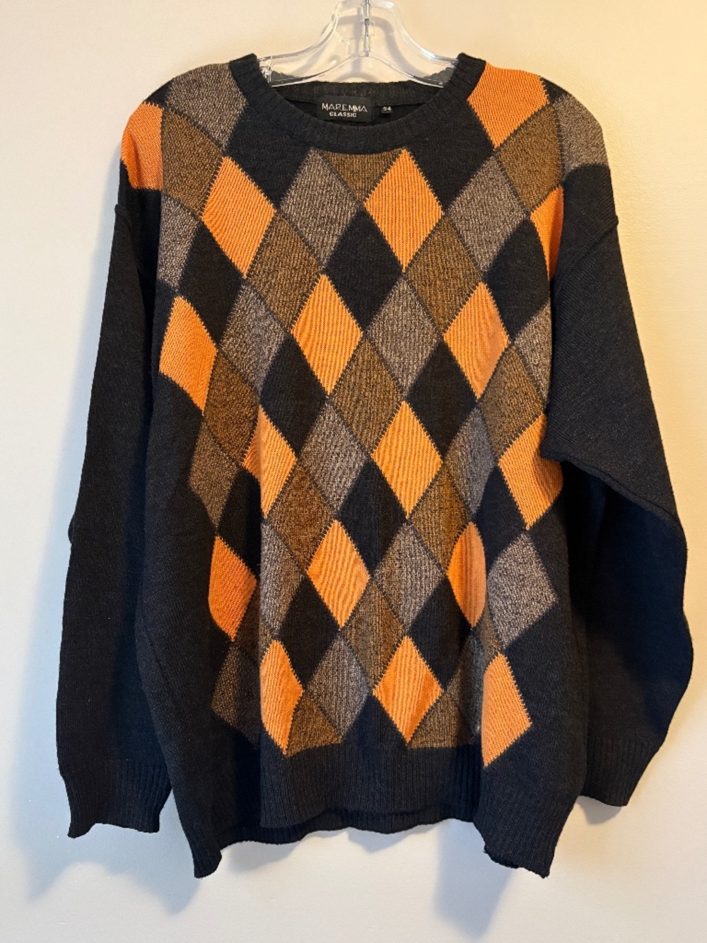 Vintage Maremma Classic Men's Wool Blend Crewneck Sweater IT 54 X-Large XL